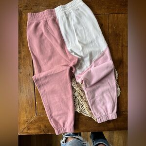 Women’s medium Hollister color block sweatpants. Like new condition